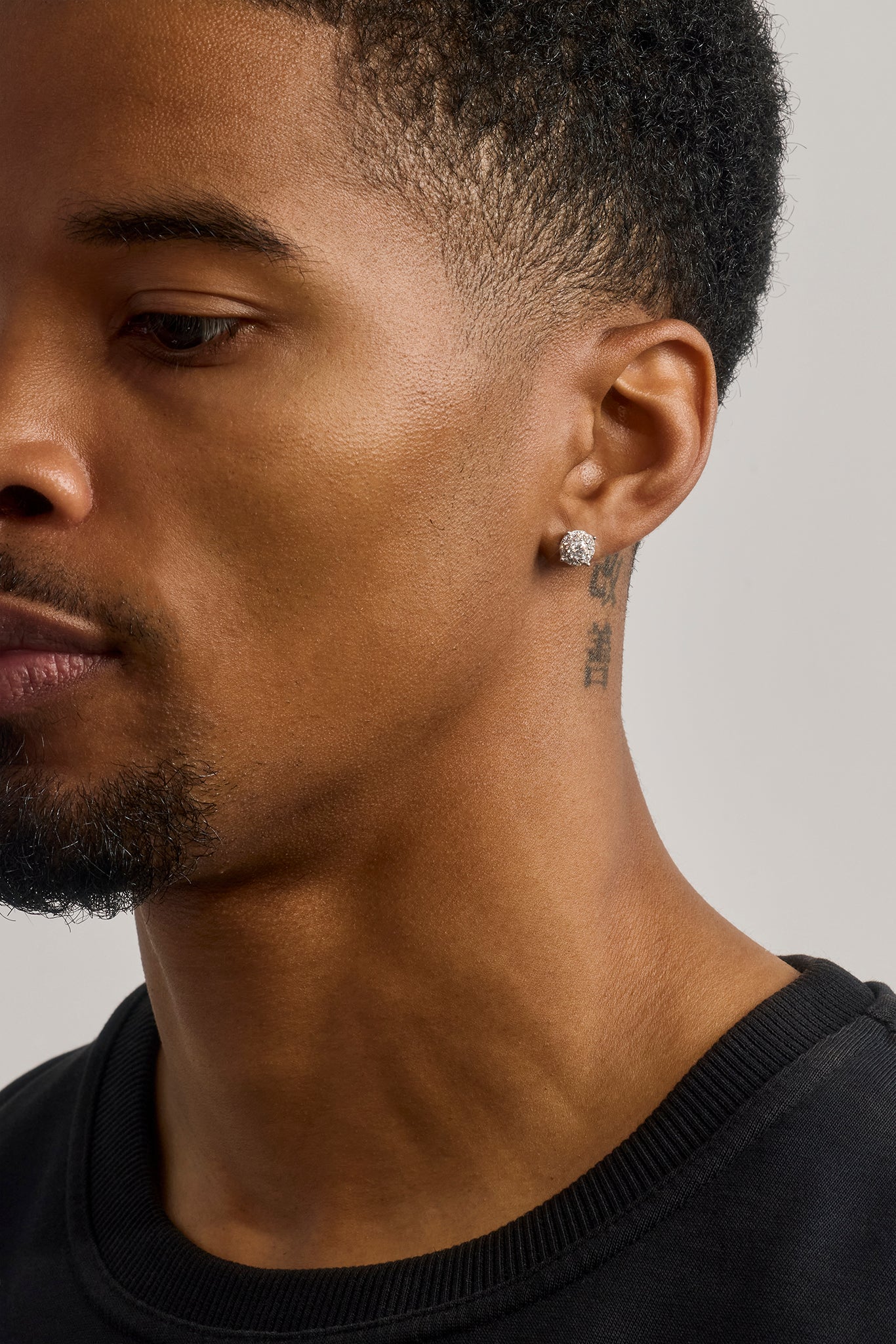 Moissanit-Cluster-Ohrstecker – 5,5 mm